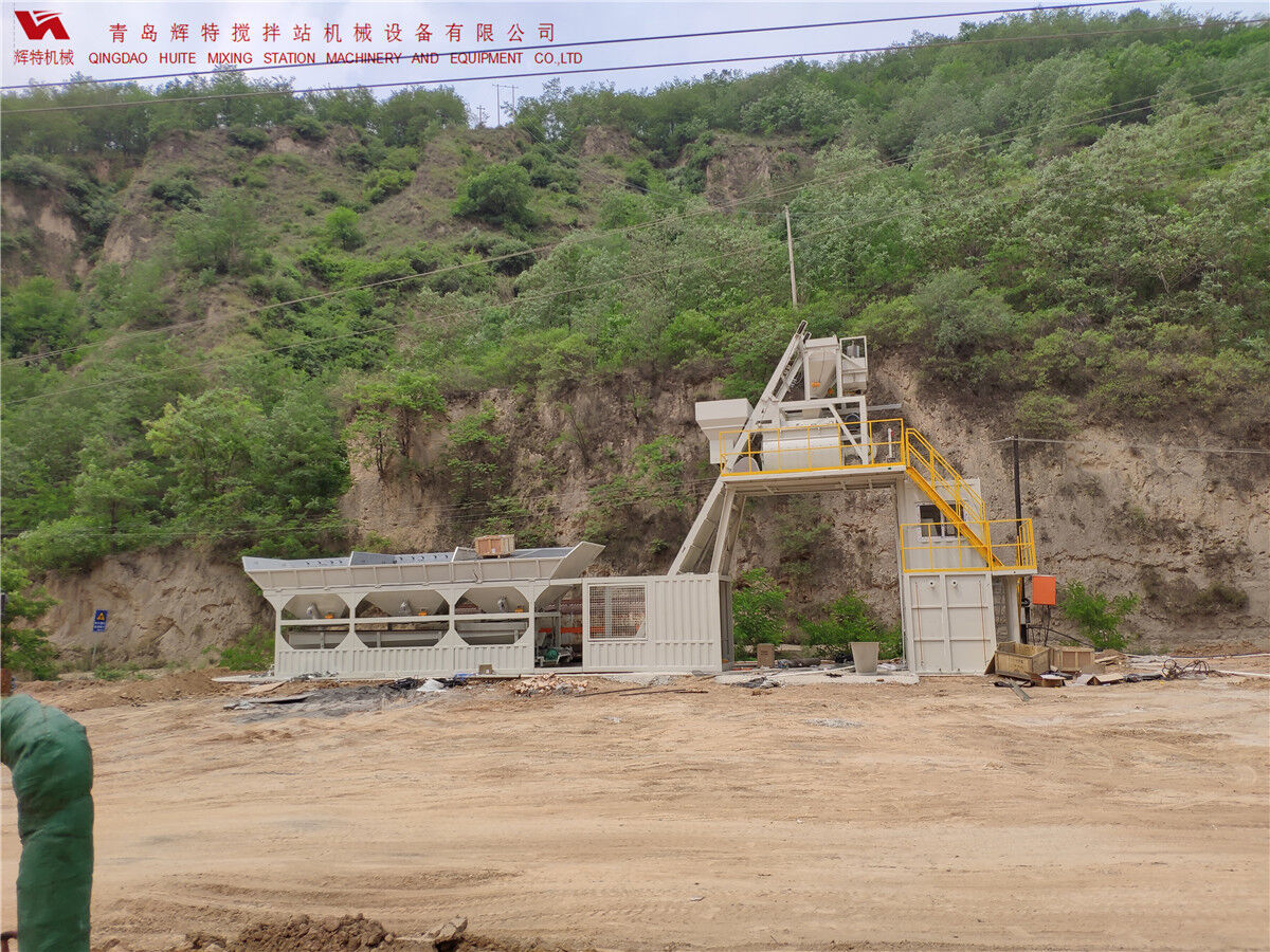 青島輝特機(jī)械 HZM75免基礎(chǔ)攪拌站模塊化設(shè)計(jì)，安裝快捷