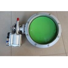 水泥倉鑄鋁粉體蝶閥DN350